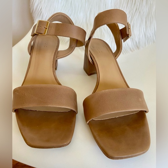 Nisolo Block Heels in Honey/Beige, Size 11 - Picture 7 of 12